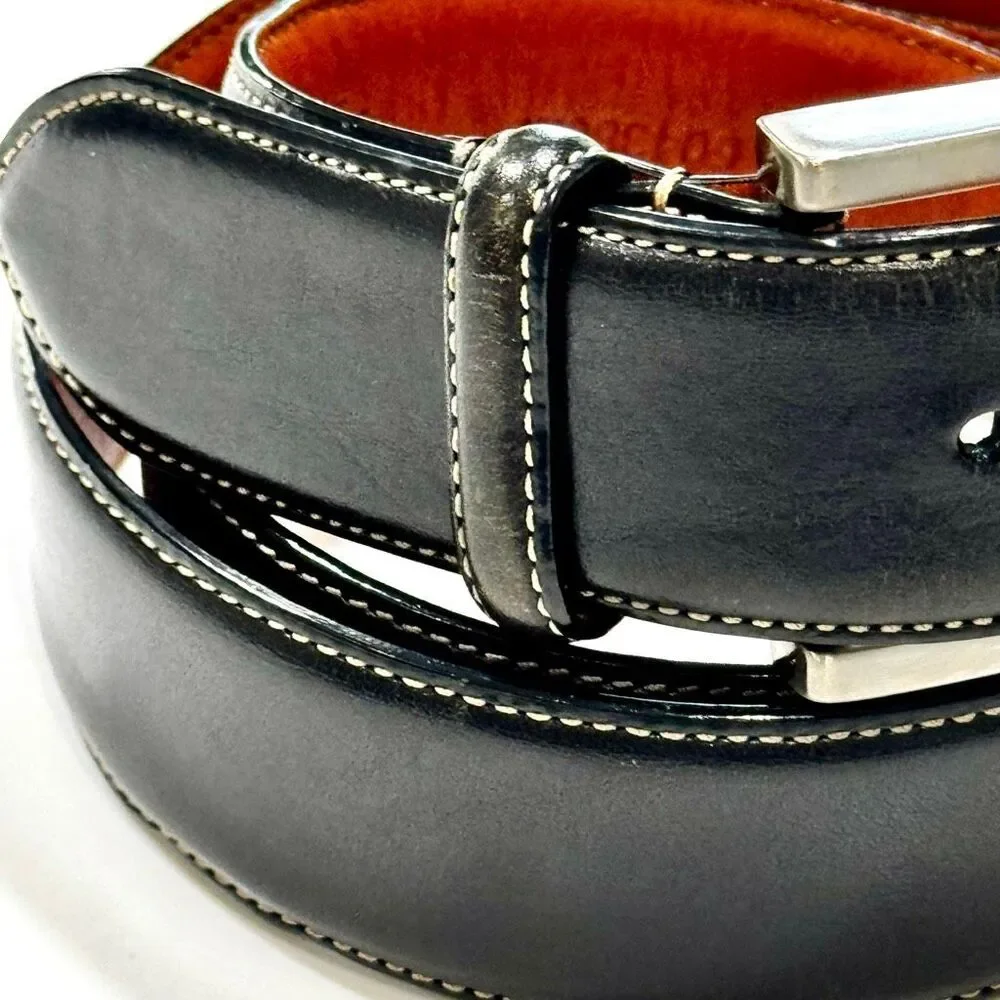 Brooks Brothers 346 Black Leather Dress Belt. Size 38.